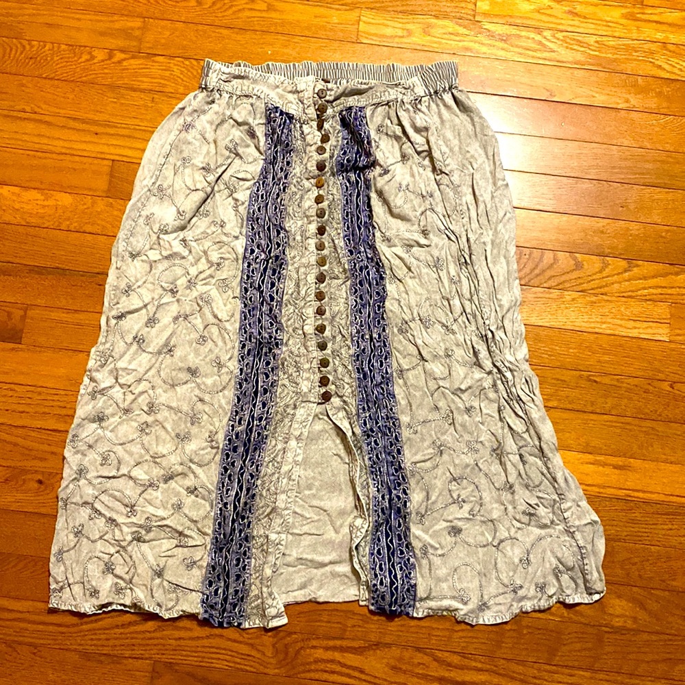 Long bohemian style skirt